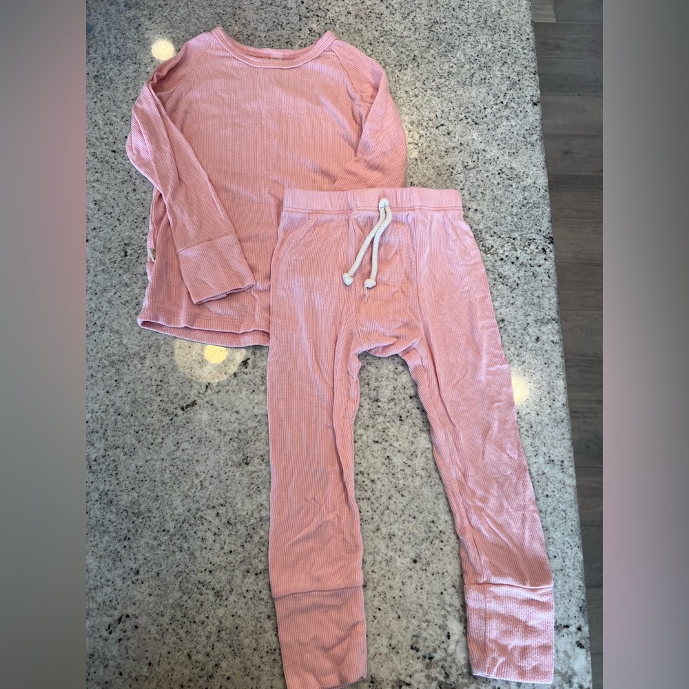 Childhoods Modal Set toddler girl 2T pink ribbed